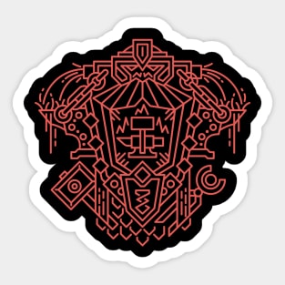 Of Iron Dark Sticker